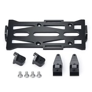JGGZONE Aluminum Alloy RC Car Battery Plate Mounting Tray Bracket Holder for Axial SCX24 90081 AXI00001 AXI00002 Upgrade Parts