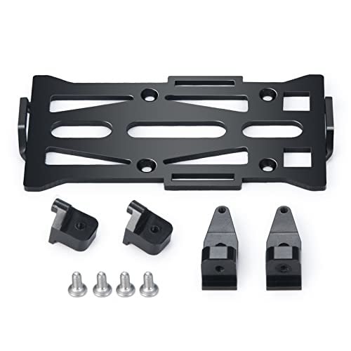 JGGZONE Aluminum Alloy RC Car Battery Plate Mounting Tray Bracket Holder for Axial SCX24 90081 AXI00001 AXI00002 Upgrade Parts