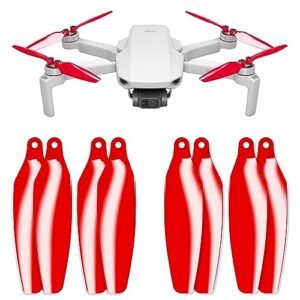 Master Airscrew Stealth Propellers for DJI Mini 2 Mini 2 SE Mini SE Mini 4K Red 4 Propellers Set Optimized for RC Fuel in 2 Stroke Engines