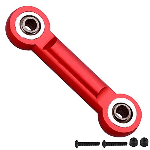AllinRC Aluminum Servo Steering Rod Tie Links for RC Plane Flap Servo Compatible with Arrma 6S Series Kraton Notorious Mojave Infraction Felony BLX Red