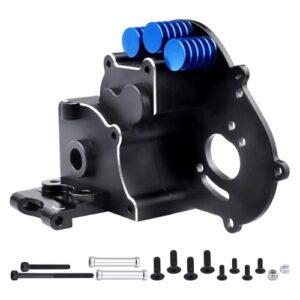 AllinRC 1/10 RC Drift Wheels and Tyres Aluminum Gearbox Case Transmission Upgrade for Traxxas Slash 2WD Rustler Stampede Bandit
