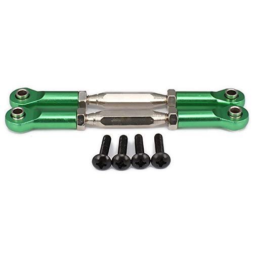 Green Metal Replacement Servo Linkage Pulling Steering Rods Arms M4 Thread 3mm Hole 73 90mm Long For RC Pulling Truck Bodies Upgrade Spare Parts