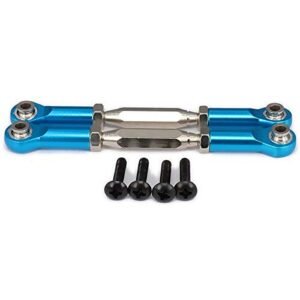 Blue Metal Replacement Steering Rod Arms M4 Thread 3mm Hole 73 90mm for RC Diesel Pulling Truck Upgrades