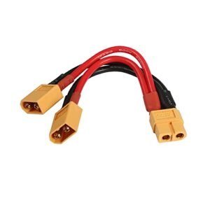 RIIEYOCA XT60 Parallel Battery Connector 14AWG Cable RC Dual Battery Switch for Quadcopters