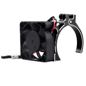 Hobbyfire 40mm Brushless Cooling Fan with Thermal Sensor for Powerful Motors for RC Cars 540 550 3650 4268 4274