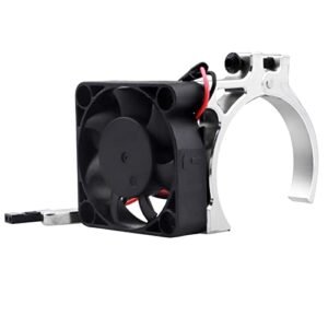 Hobbyfire 40mm Brushless Cooling Fan with Thermal Sensor for 1/8 Nitro RC Cars Motor Heatsink Alloy Clamp
