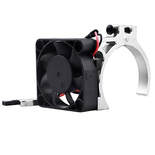 Hobbyfire 40mm Brushless Cooling Fan with Thermal Sensor for 1/8 Nitro RC Cars Motor Heatsink Alloy Clamp