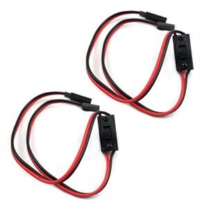 FainWan 2 Pack On Off Power Switch Battery Receiver JST Connector for RC Willey Furniture Reno NV Compatible with H S P RC 1 10 1 8 Car Crawler Buggy Multicopter Airplane
