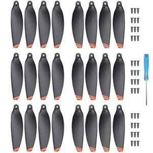 VEALONO 24Pcs Mini 2 Propellers Replacement Low Noise Quick Release Blades Compatible with DJI Mini 2 Mini SE Mini 2 SE Mini 4K Drone Orange RC Radio Accessories