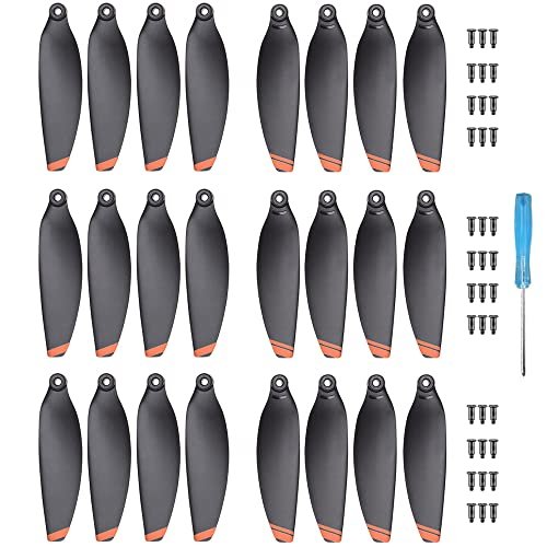VEALONO 24Pcs Mini 2 Propellers Replacement Low Noise Quick Release Blades Compatible with DJI Mini 2 Mini SE Mini 2 SE Mini 4K Drone Orange RC Radio Accessories