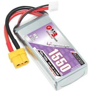 GAONENG GNB 2S LiPo Battery 1550mAh 7.6V HV 2S 60C with XT60 Plug for RC Sprint Jet Boat and Mini RC Vehicles