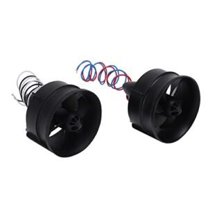 Dilwe 2Pcs RC Ducted Fan 30mm Blade Propeller Kit Set for RC L 39 Albatros EDF Jet Power Aircraft with Micro Brushed Motor