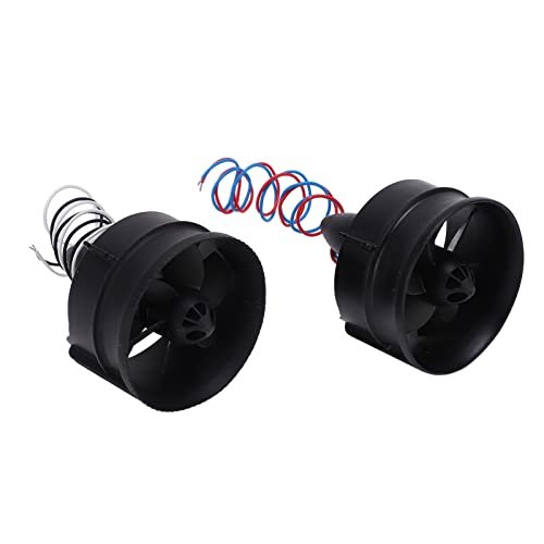 Dilwe 2Pcs RC Ducted Fan 30mm Blade Propeller Kit Set for RC L 39 Albatros EDF Jet Power Aircraft with Micro Brushed Motor