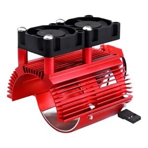 Genesis Twin Motor RC Boat Aluminum Heat Sink with Dual Cooling Fans for 40 43mm Motors