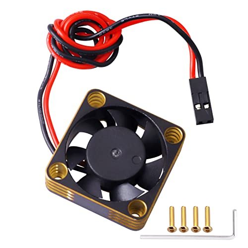 FriHobby 30mm 28000RPM RC Motor Heatsink Fan for Scale RC Outboard Motor 540 550 Brushless Motor Gold Black