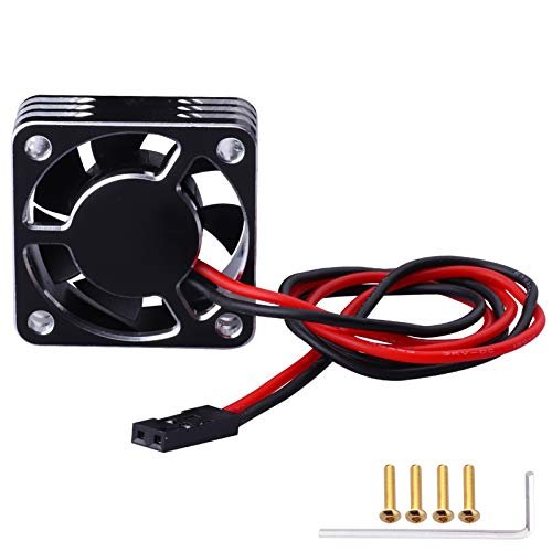 Hobbyfire 30mm High Speed Brushless RC Motor Cooling Fan Heatsink for Nitro RC 1/8 Scale Cars