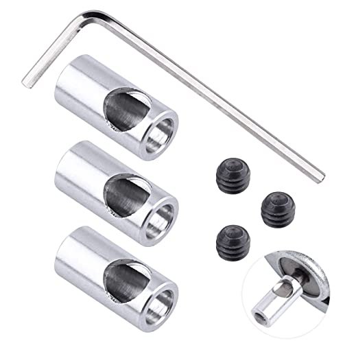 GoHobby 3.175mm 1/8 inch to 5mm Pinion Reducer Sleeve Adapter Shaft Motor Axle Change-Over for Converting RC Motor 3650 550 540 Pinion Gears, Set of 3