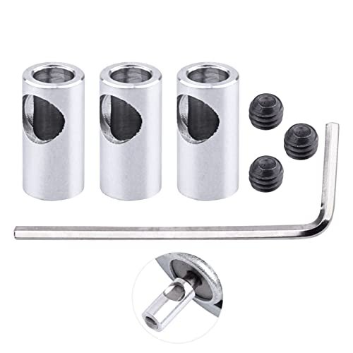 Hobbyfire 1/8 inches 3.175mm to 5mm Bore Shaft Adapter Pinion Reducer Sleeve Adapter for GMade RC Tires Set of 3