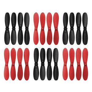 PUOO Accessory 24PCS Propeller Set Compatible with HS190 HS190W 901HS 901S 901H X300C LF606 SG800 E61HW S9 Mini Quadcopter Drones