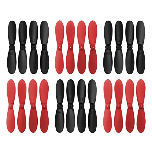 PUOO Accessory 24PCS Propeller Set Compatible with HS190 HS190W 901HS 901S 901H X300C LF606 SG800 E61HW S9 Mini Quadcopter Drones