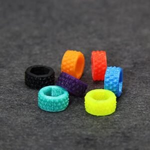 10PCS 3D Printed Mini SMA Antenna Anti Skid Wrench Tightening Nut Ring Handwheel for 3D Printed RC Boat Quadcopter Multirotor Clear Yellow