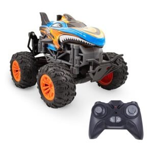 Zetros RC Truck Orange Shark Monster Truck Remote Control Toy for Boys Age 8 12