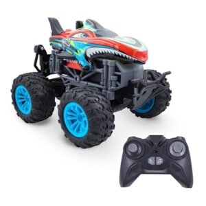 XLT RC Truck Blue Shark Monster Remote Control Toy for Boys Age 8 12
