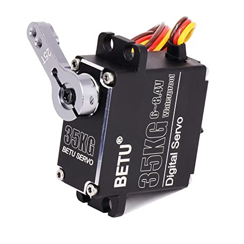 BETU 35kg Waterproof Full Aluminum Case Stainless Steel Gear High Torque Servo for RC Cars 1/12