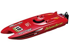 POCO DIVO Adventure Catamaran RC Boat Hull 20mph High Speed Powerboat 2.4Ghz RTR Fast Yacht 21 Inch Big Power Ship Red