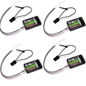 Flysky FS IA6 2.4GHz 6CH Receiver with iBus Port for VATERRA RC Transmitters Pack of 4