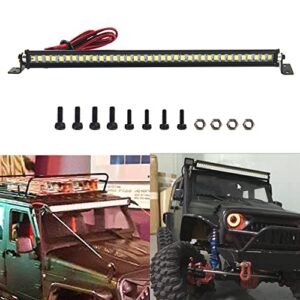 Vgoohobby 5.9 Inch RC 36LED Light Bar Roof Lamp L Shape Bracket Compatible with 1/10 Nitro RC Body Shell Traxxas TRX4 SCX10 Redcat Gen7