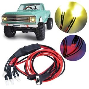 Axial SCX24 C10 AXI00001 RC Helicopter Nav Lights Mini Headlights Taillights Front Face Light Kit