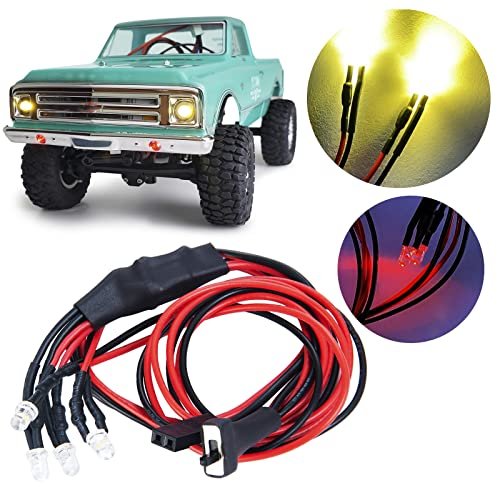 Axial SCX24 C10 AXI00001 RC Helicopter Nav Lights Mini Headlights Taillights Front Face Light Kit