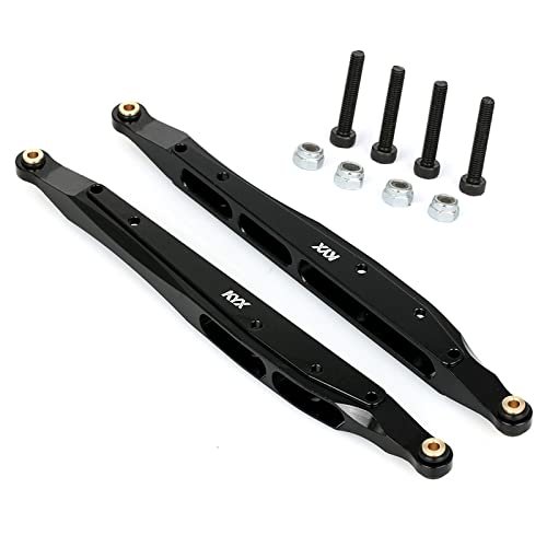 KYX Racing Stainless Steel Rear Trailing Arms Linkage Link Set with RC Car Drag Racing Wheels for Axial RBX10 RYFT