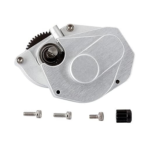 Axial SCX24 1/24 Metal RC Transmission Gearbox Alloy Assembled Upgrade Parts for RC Battleship eBay Crawler Car Silver
