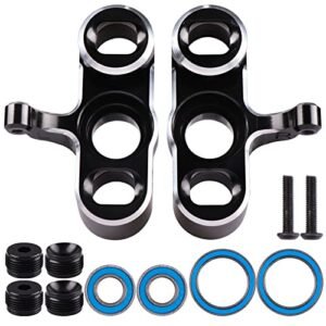 AIMROCK Aluminum Front Steering Knuckles Blocks with Ball Bearings for 6S 1/8 Typhon 1/7 Felony Infraction Limitless 6S BLX RC Buggy Car Black rc willey reno nv 89521