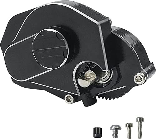 Axial SCX24 RC Crawler Transmission Gearbox with Gear Fit Aluminum Alloy Black Perfect for RC Crawler Plans