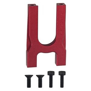ShareGoo Aluminum Center Differential Mount Front Fixing Frame for 1/8 Arrma Kraton Notorious Outcast Talion BLX 1/7 Arrma Infrection Limitless Roller Mojave RC Car Body Clips Red