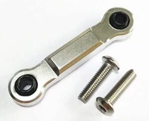 RC HPII Savage Flux X XL 4.6 5.9 Aluminum Servo Steering Link 30mm Silver Upgrade Part