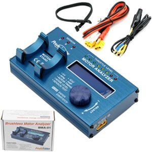 Little Plum RC Hobbies Power Hobbies BMA01 Brushless RC Motor Analyzer RPM KV Voltage Checker for Sensored and Sensorless Motors