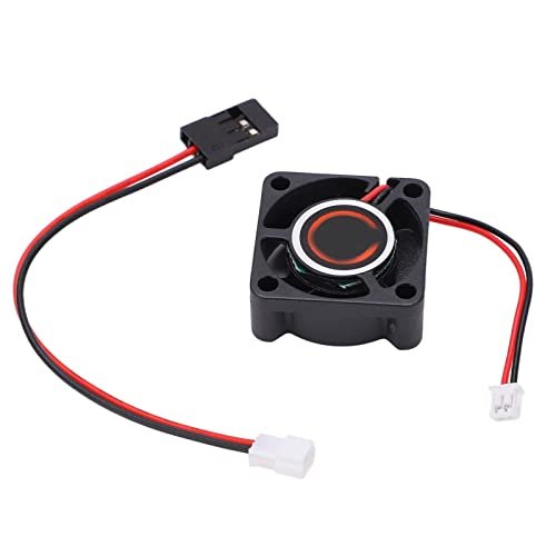 Alomejor 25x25mm LRP RC Car Cooling Fan Universal 5 9V High Speed Heat Sink for SCX10 90046