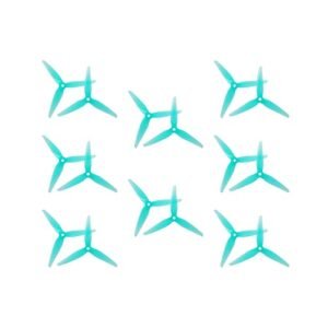 HQ Racing 16 PCS R35 5.1X3.5X3 Blue Propellers for RC Turbine Jet F 16 FPV Racing Drones