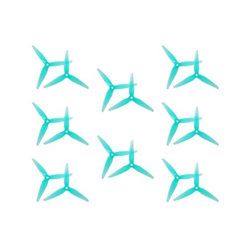 HQ Racing 16 PCS R35 5.1X3.5X3 Blue Propellers for RC Turbine Jet F 16 FPV Racing Drones