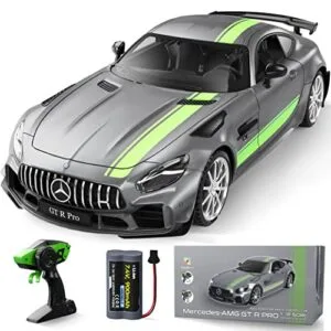 MIEBELY Mercedes Benz GT R Pro 1/12 Scale RC Drift Car with 7.4V 900mAh Rechargeable Battery Life for Kids and Adults