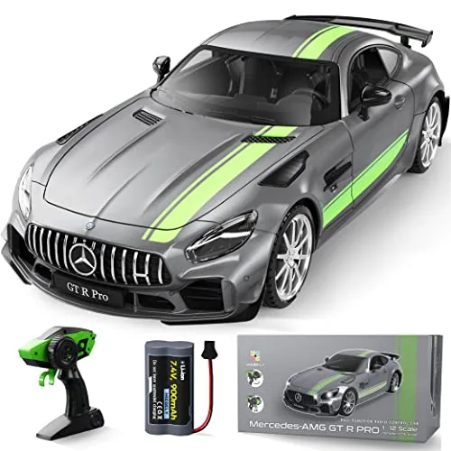 MIEBELY Mercedes Benz GT R Pro 1/12 Scale RC Drift Car with 7.4V 900mAh Rechargeable Battery Life for Kids and Adults