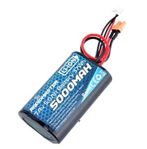 RadioMaster 2S 7.4V 5000mAh 37Wh LiPo Battery for TX16S TX18S Remote Control Transmitter with JST XH and XT30 Plug