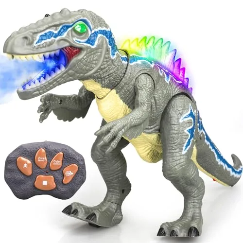 STEAM Life RC LED Light Buckets Velociraptor Robot Toy for Kids Ages 3 12