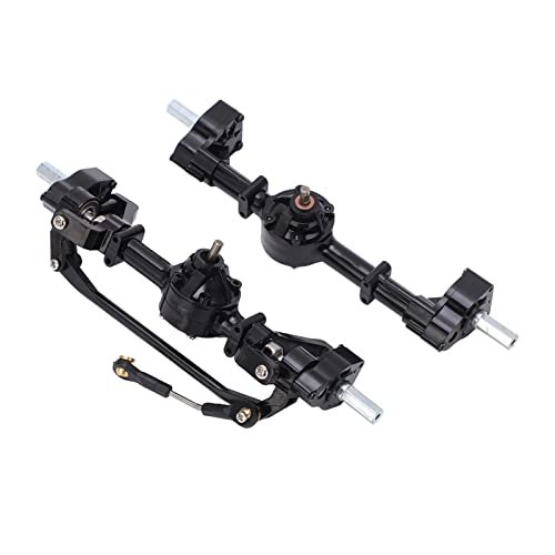 SUNGOOYUE RC Vehicle Front Rear Axles Kit for Paw Patrol RC Car Upgrade Parts Compatible with WPL B14 B24 C14 C24 C34 C44 1/16 Scale Model