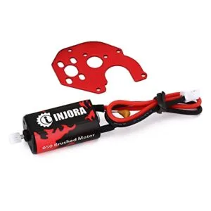 INJORA RC Motor II 050 66T Brushed Motor with Metal Mount for SCX24 Gladiator Bronco C10 JLU Deadbolt B17 Axial 1/24 Crawler Upgrade Parts