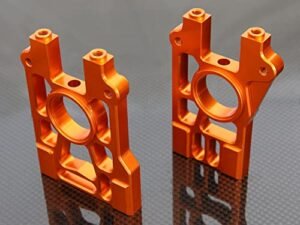 GTBRacing CNC Aluminum 1/5 RC Car LOSI 5ive T Left Right Centre Diff Differential Brace Mount 5T Upgrade Parts Orange mad code rc car